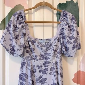 Hill House Home Matilda Dress in Lilac Crepe